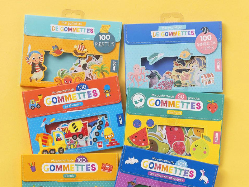 achat Pochette de 100 Gommettes - Animaux sauvages - Auzou