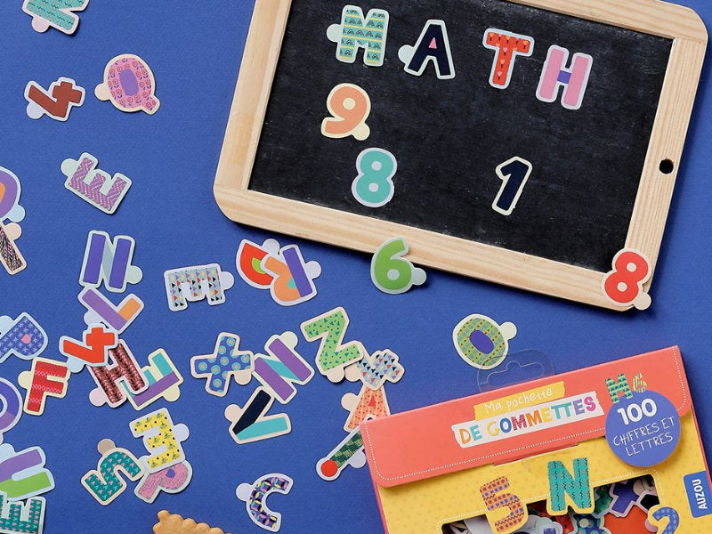 Achat Pochette de gommettes - Lettres et chiffres - Émilie Lapeyre