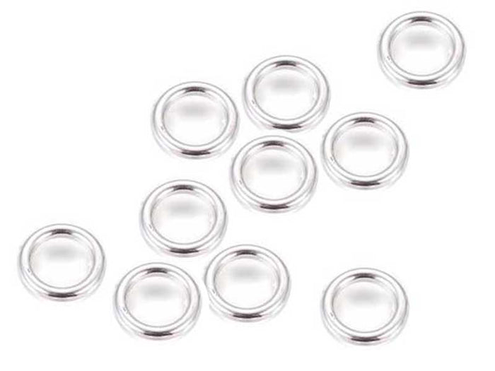 Achat 10 anneaux 5mm - flash argent 925