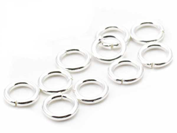 Achat 10 anneaux 5mm - flash argent 925