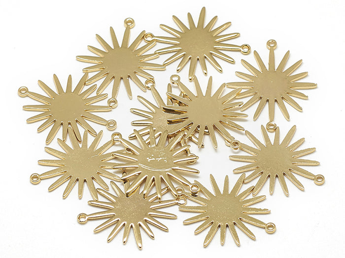 Achat Pendentif soleil - doré à l'or fin
