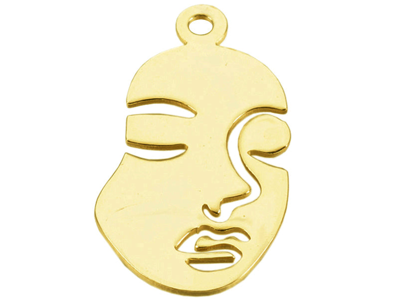 Achat Pendentif portrait - doré à l'or fin