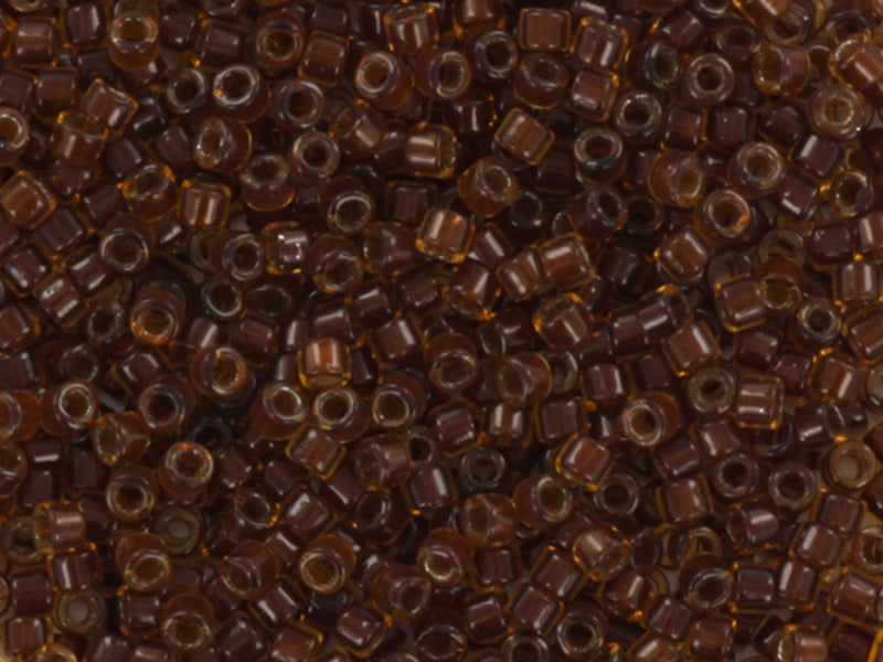 Achat Miyuki Delicas 11/0 - Dark topaz lined amber DB-1393
