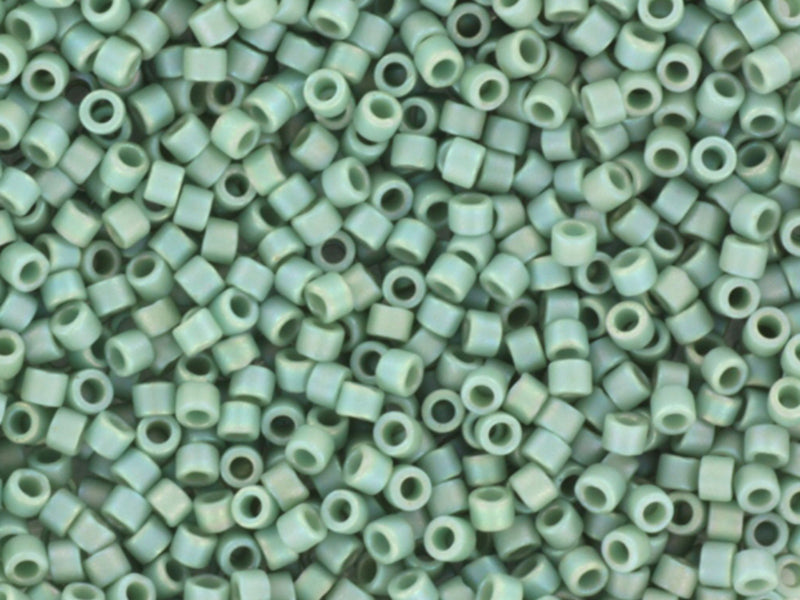 Achat Miyuki Delicas 11/0 - Opaque glazed frosted rainbow celadon DB-2313