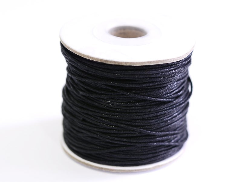 Achat 1 m de fil de coton ciré - noir