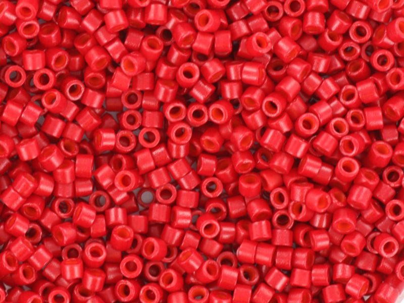 Achat Miyuki Delicas 11/0 - Opaque sf dyed bright red DB-791