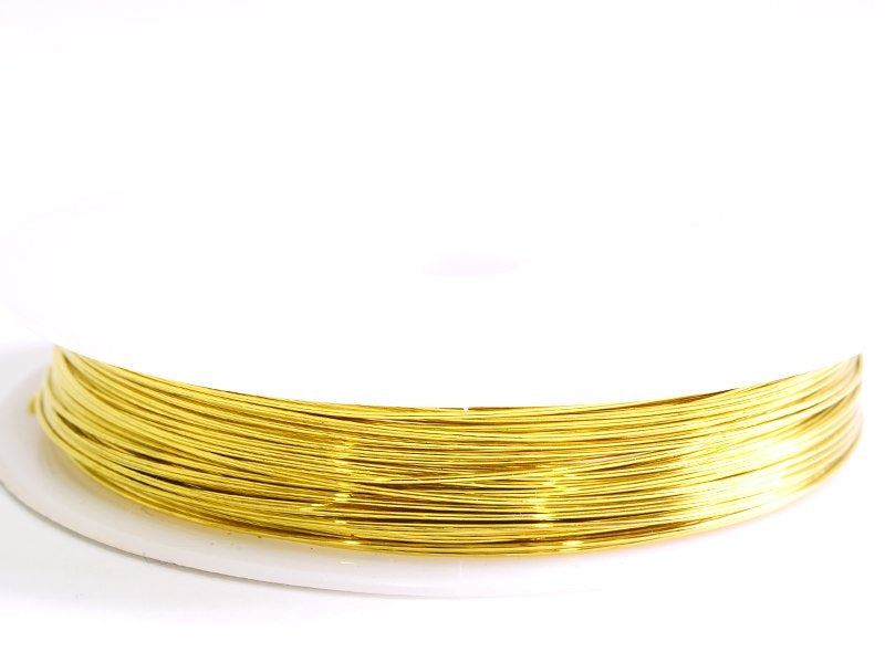 Achat 9 m de fil de cuivre 0,5 mm - doré