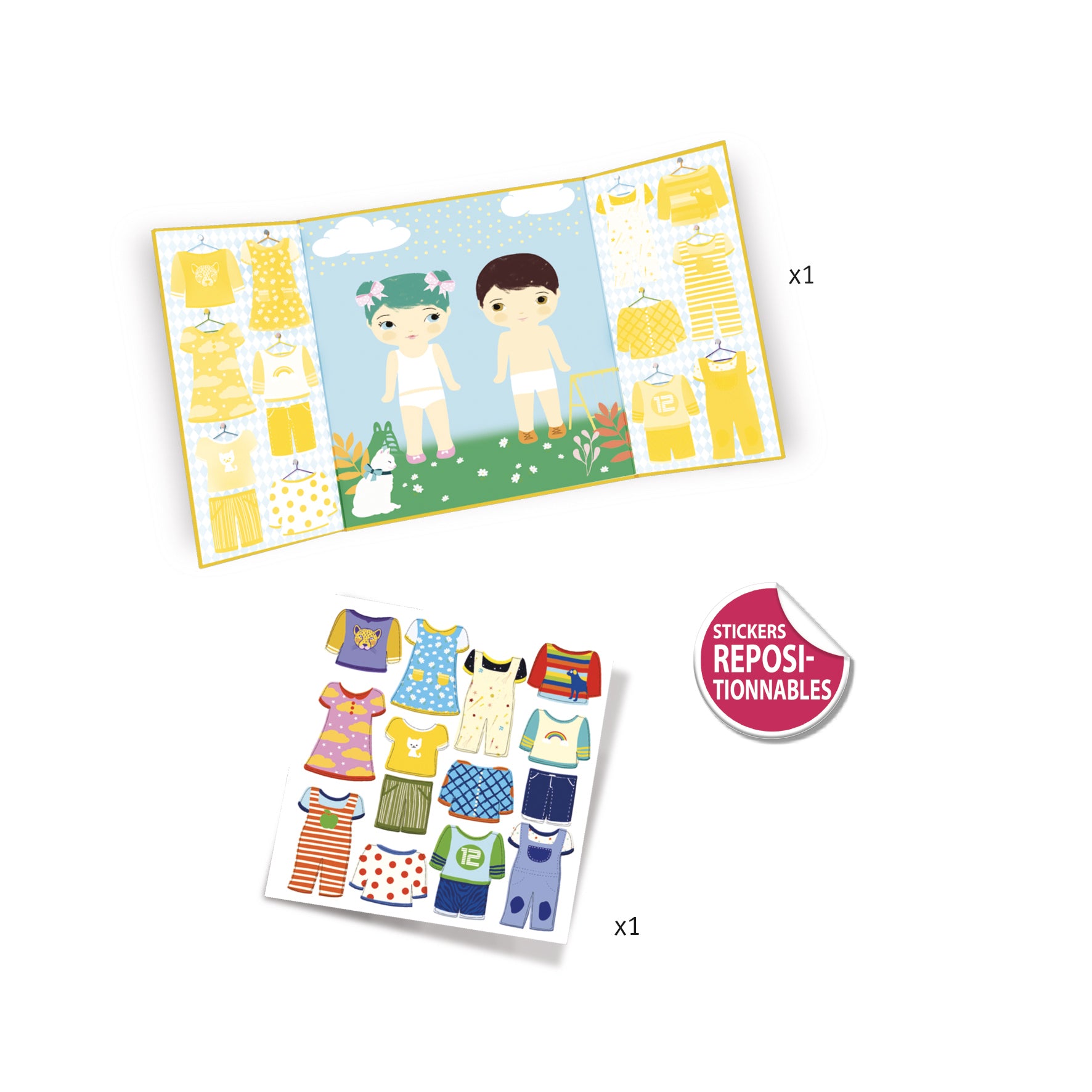 Achat Stickers - Les habits
