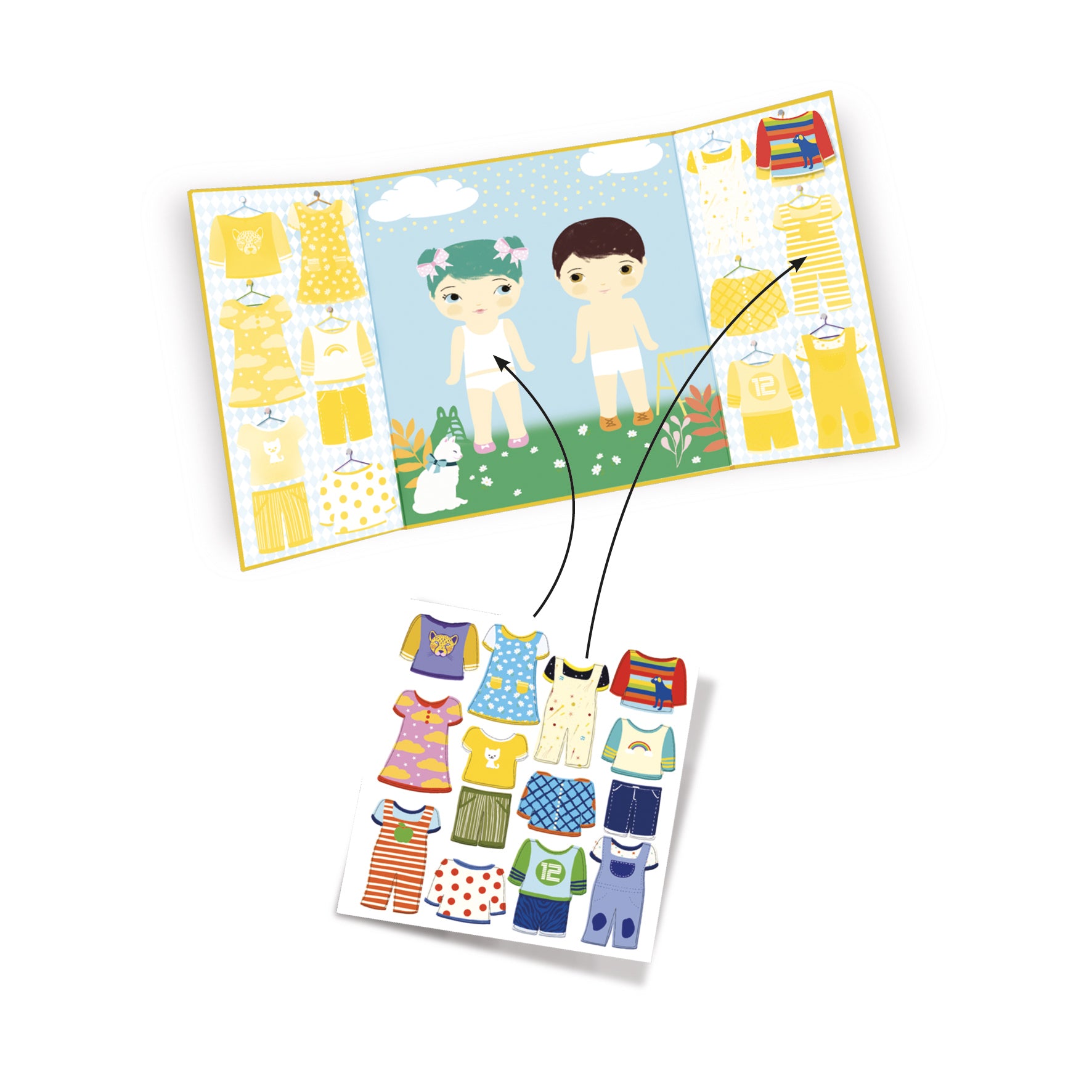 achat Stickers - Les habits