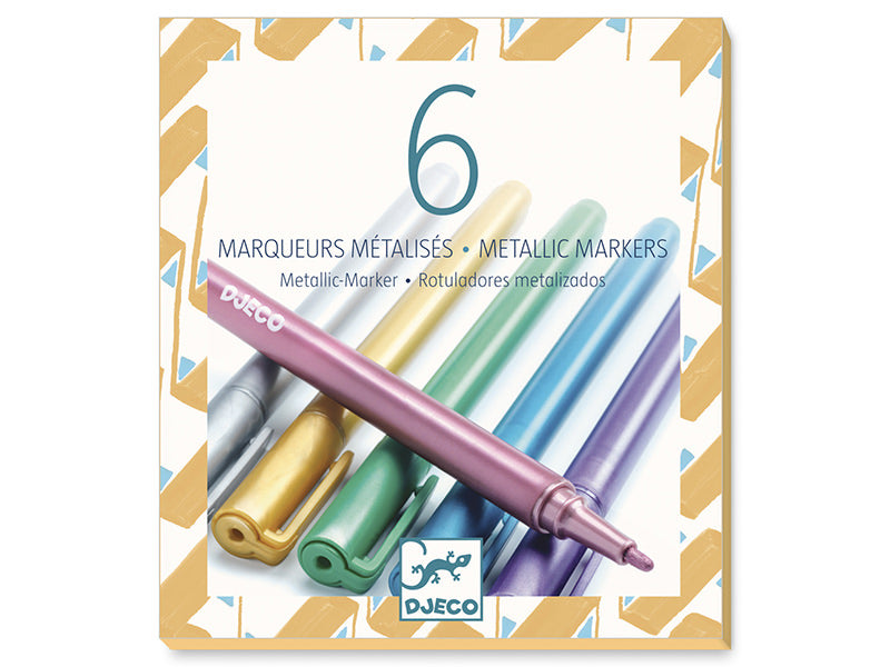 Achat Lot de 6 marqueurs métallisés