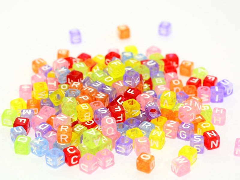 Achat 200 perles alphabet - cube