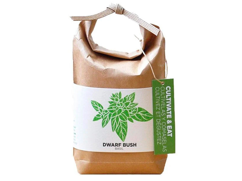 Achat Kit "Cultivez et mangez" - basilic nain - Petit sac japonais pour faire pousser une plante