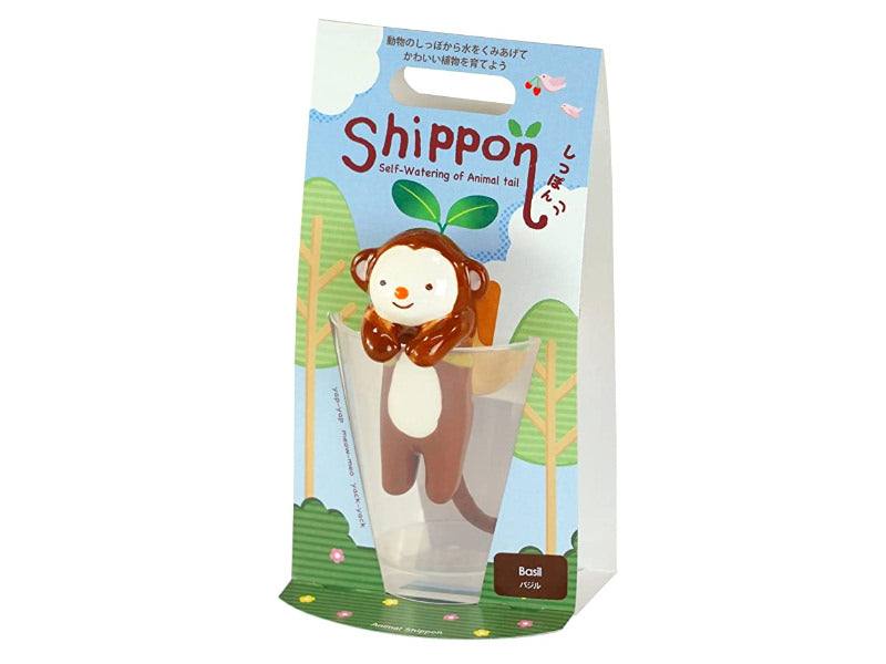 Achat Kit pour faire pousser ta plante - singe dans un verre - basilic