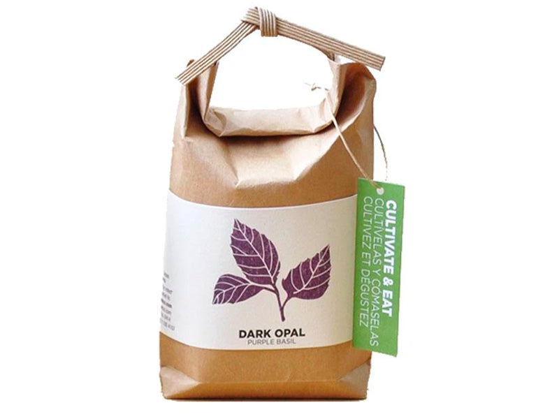 Achat Kit "Cultivez et mangez" - basilic mauve dark opal  - Petit sac japonais pour faire pousser une plante