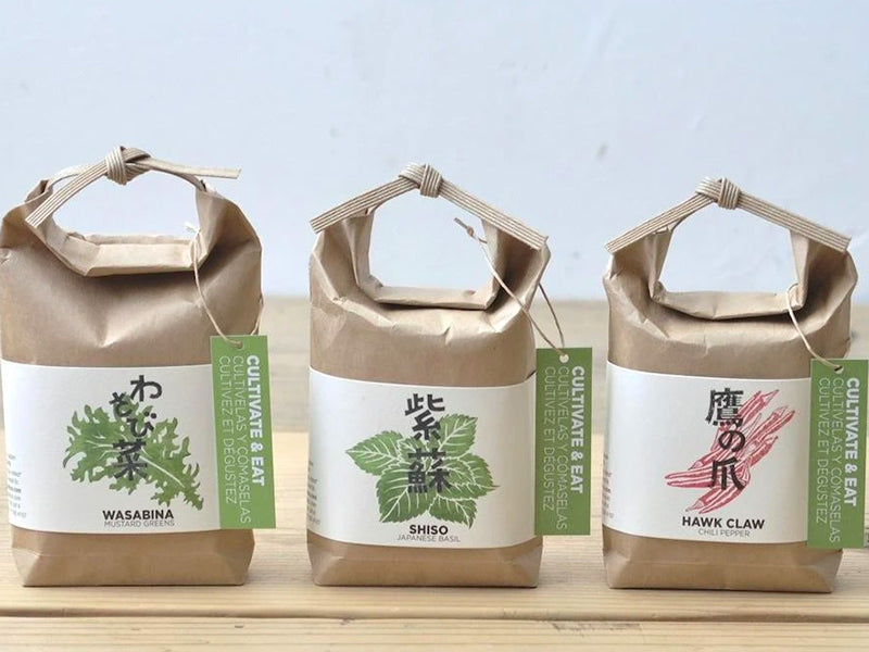 achat Kit "Cultivez et mangez" - shiso / pérille - Petit sac japonais pour faire pousser une plante