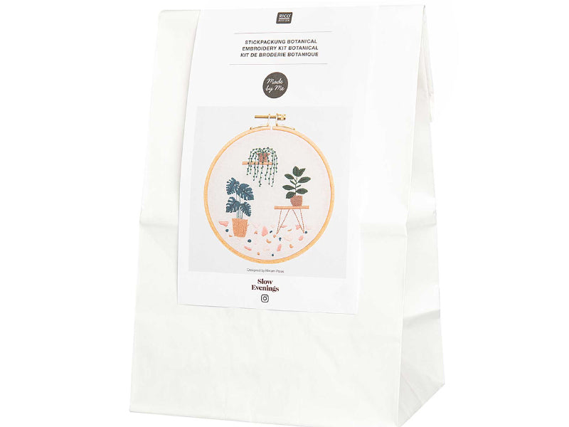 Achat Kit de broderie traditionnelle - botanique par Slow evenings