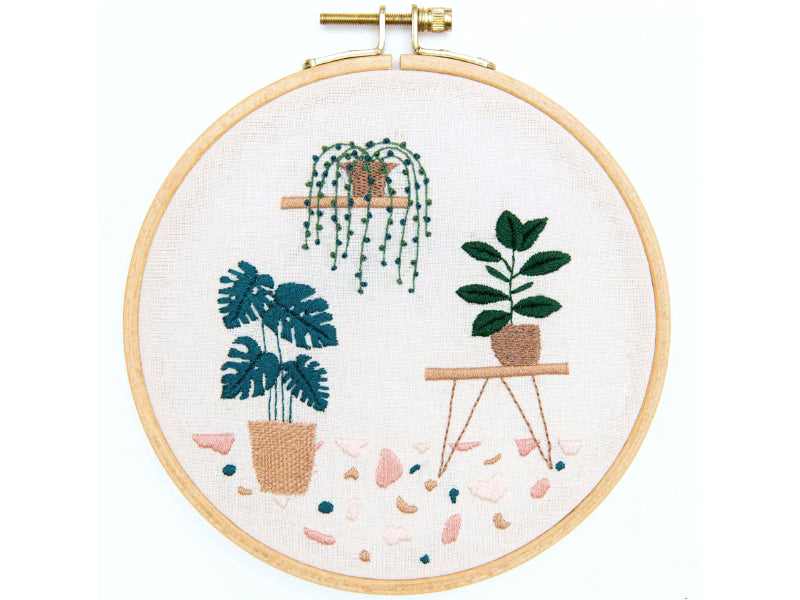 Achat Kit de broderie traditionnelle - botanique par Slow evenings