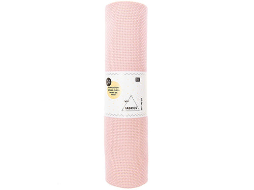 Achat Coupon de toile de moine pour punch needle - 50 x 140 cm - vieux rose