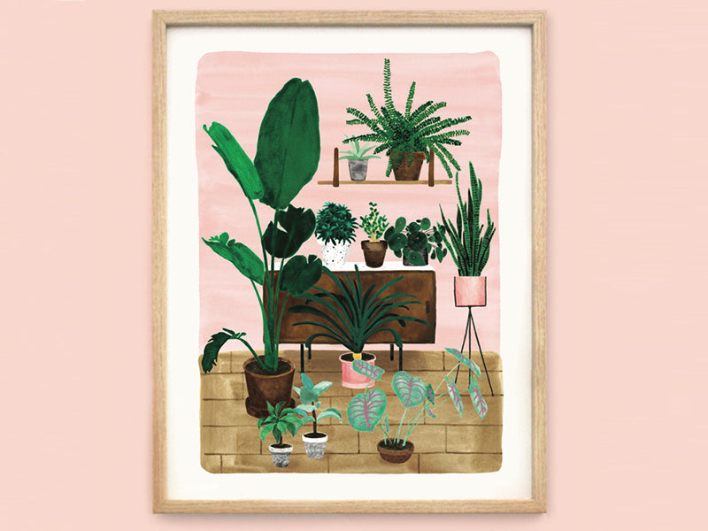 Achat Affiche aquarelle - Living room - 18 x 24 cm - ATWS