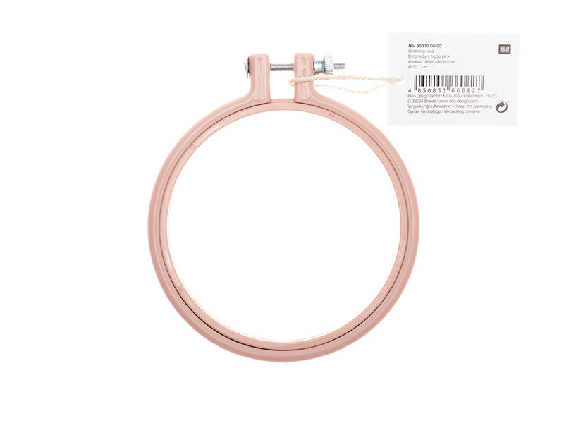 Achat Tambour à broder - 10,1  cm  - rose