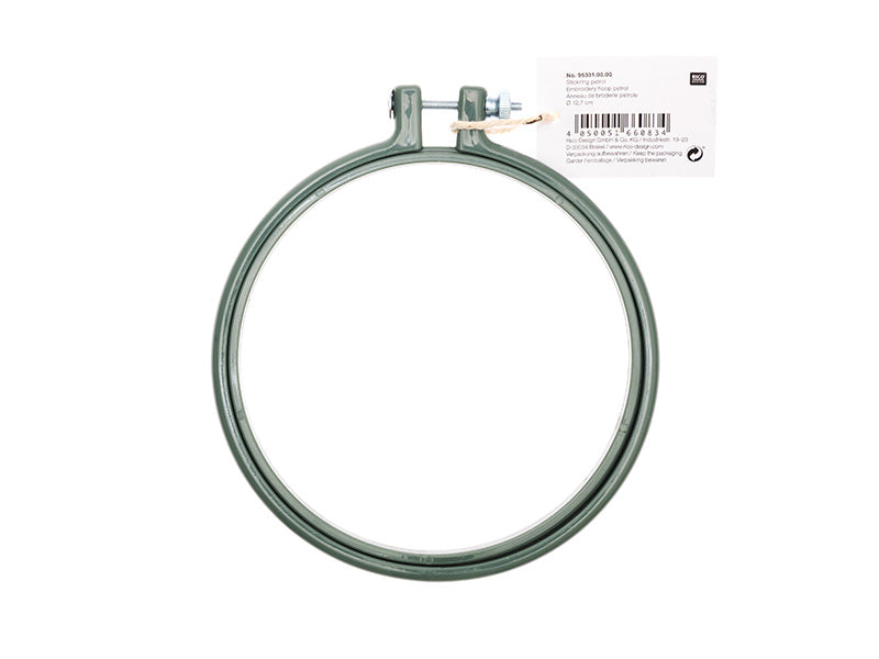 Achat Tambour à broder - 12,7 cm - bleu / vert foncé
