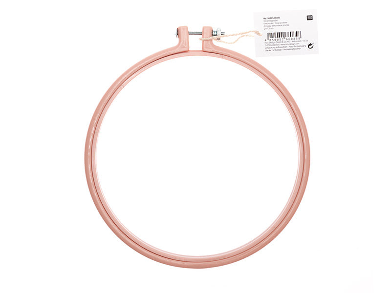 achat Tambour à broder - 17,8 cm - rose poudre