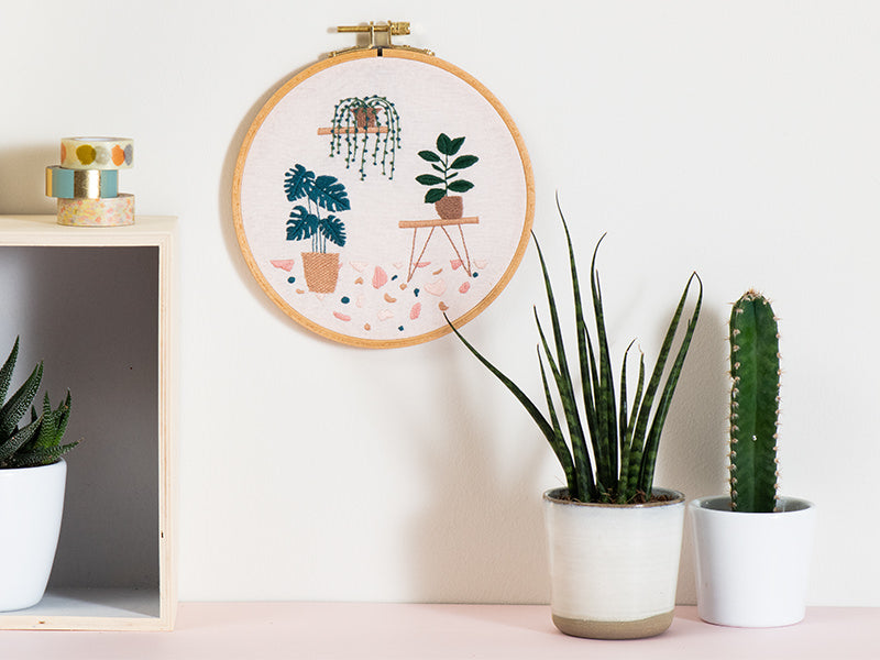 achat Kit de broderie traditionnelle - botanique par Slow evenings