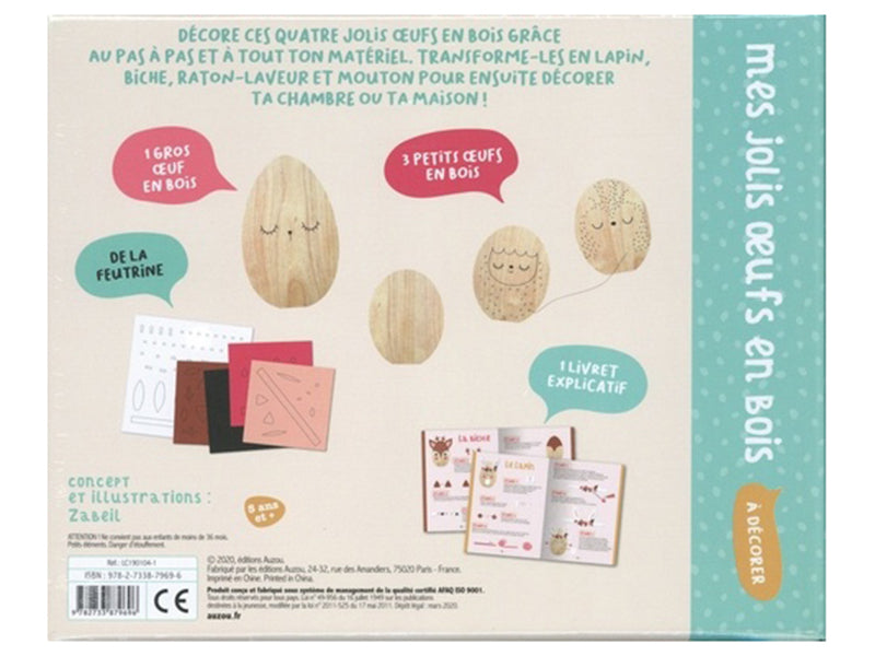 Achat Coffret - Mes jolis oeufs en bois à décorer