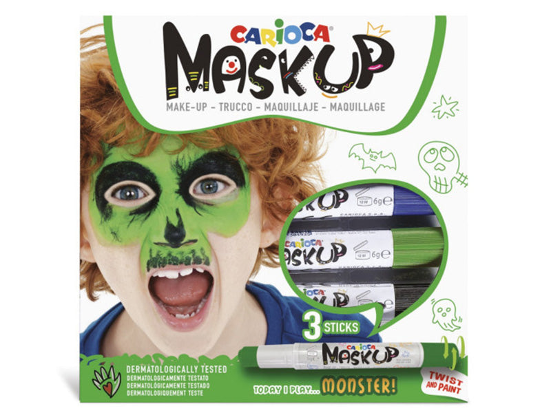 Achat 3 sticks de peinture sur visage - Maskup Monstre - Carioca