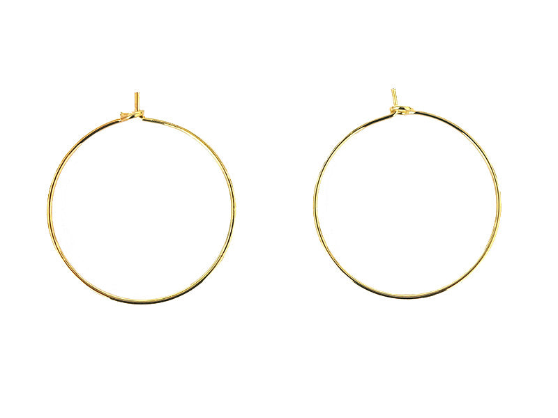 Achat Paire de boucles d'oreilles créoles 25 mm - Doré