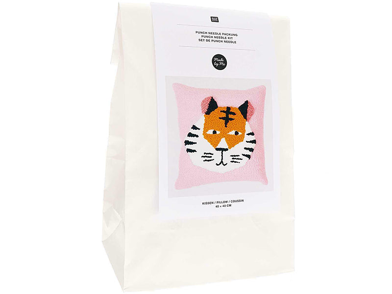 achat Kit punch needle - Coussin tigre
