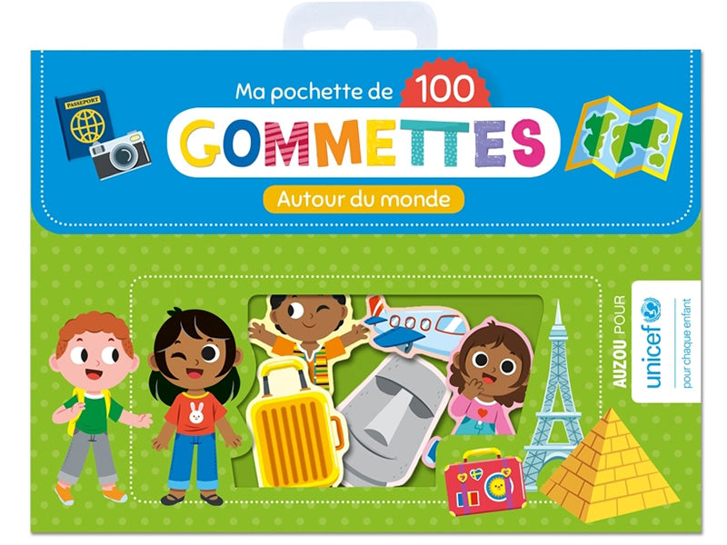 Achat Pochette de 100 gommettes - Autour du monde