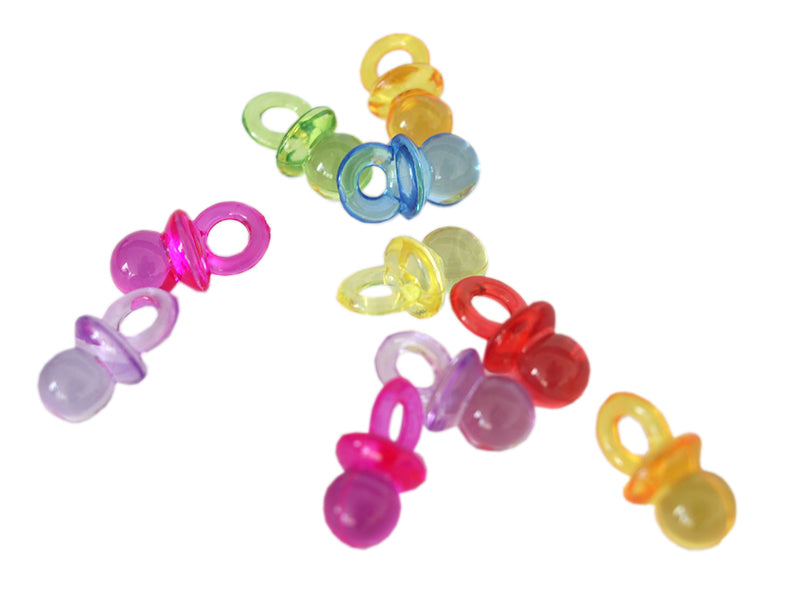 Achat Lot de 10 petites tétines en plastique - mix couleurs aléatoires
