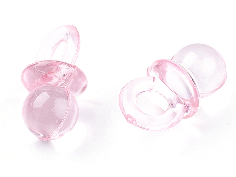 Achat Lot de 10 petites tétines en plastique - rose