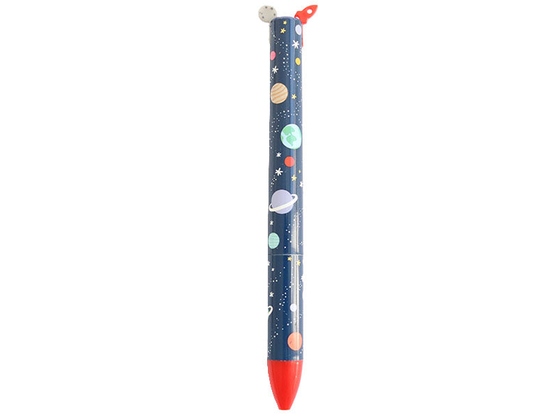 Achat Stylo bicolore bleu et rouge - Espace - Legami