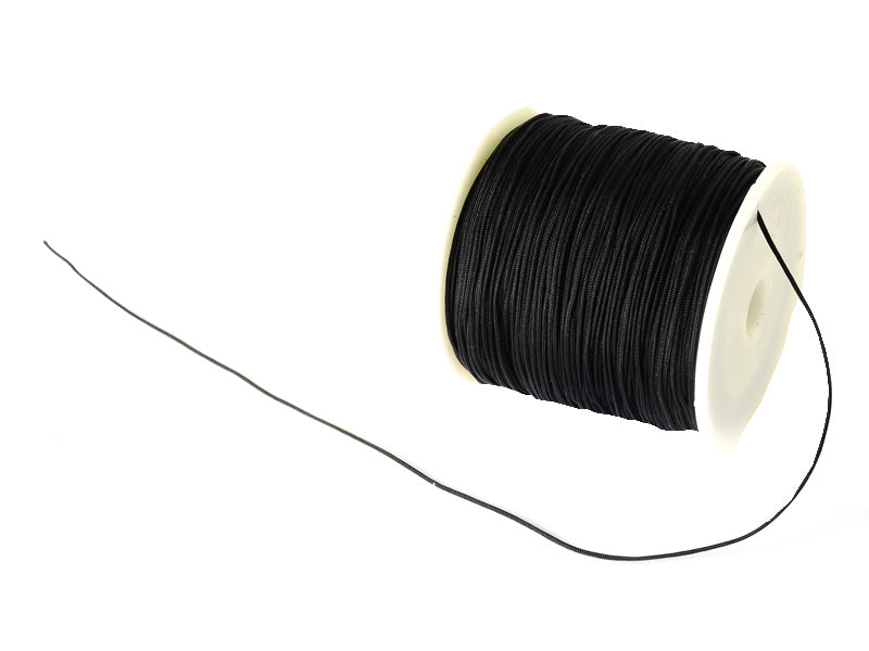 Achat 1 m de fil de jade / fil nylon tressé 0,5 mm - noir