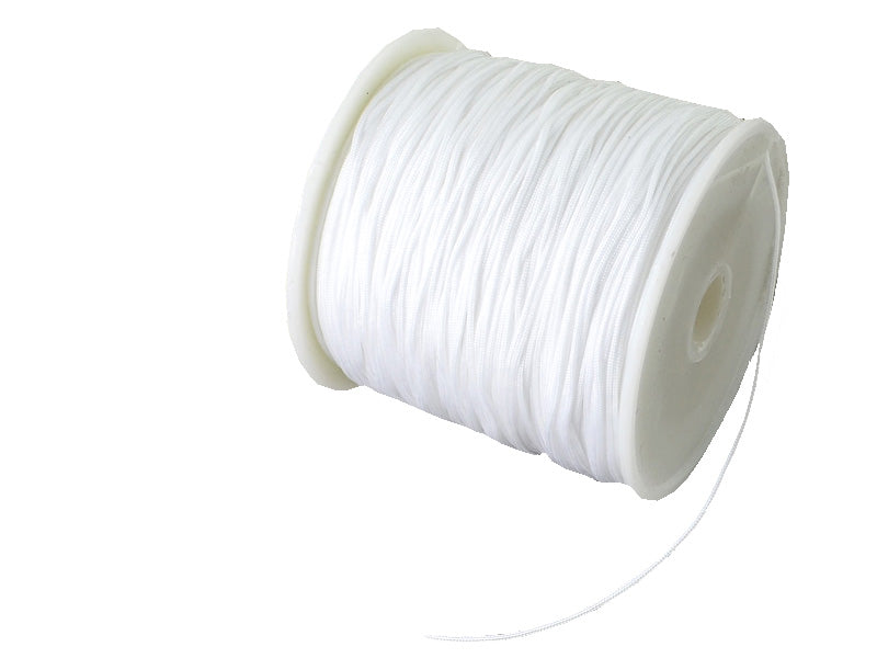 Achat 1 m de fil de jade / fil nylon tressé 0,5 mm - blanc