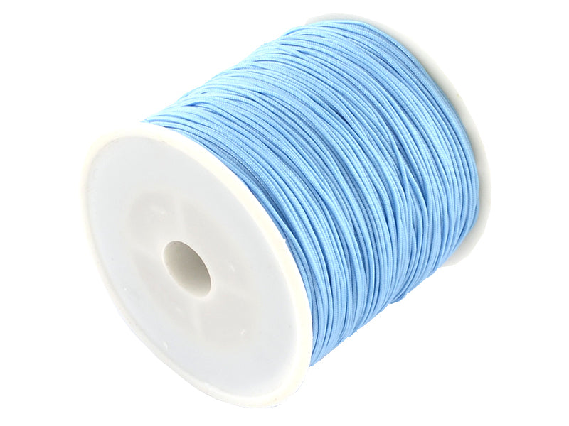 achat 1 m de fil de jade / fil nylon tressé 0,5 mm - bleu ciel