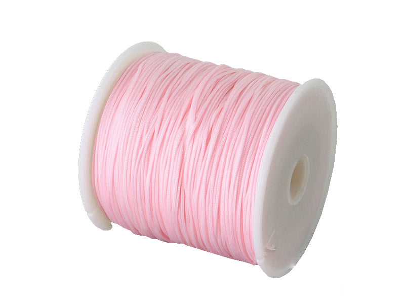 Achat 1 m de fil de jade / fil nylon tressé 0,5 mm - rose