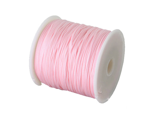 Achat 1 m de fil de jade / fil nylon tressé 0,5 mm - rose