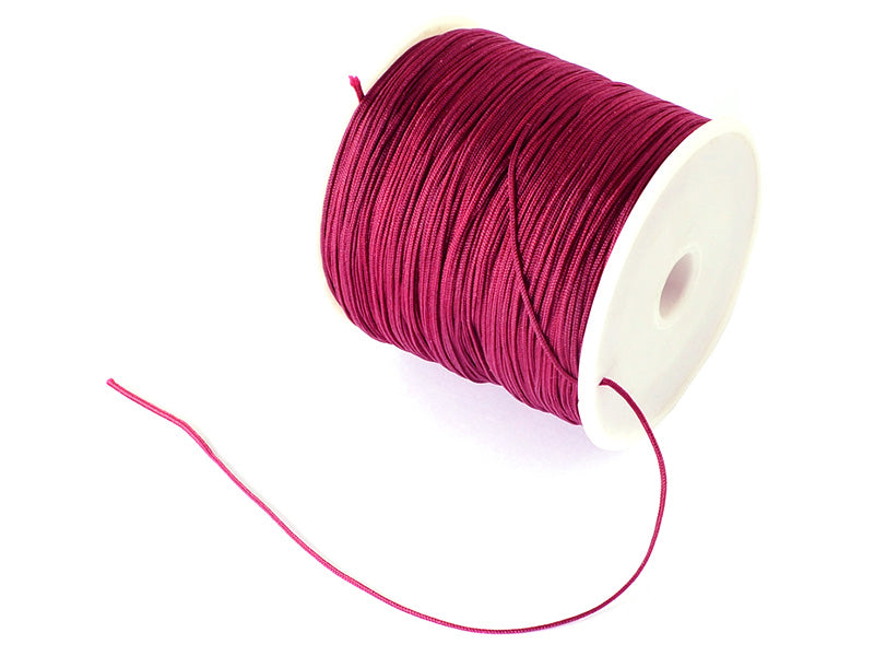 Achat 1 m de fil de jade / fil nylon tressé 0,5 mm - bordeaux