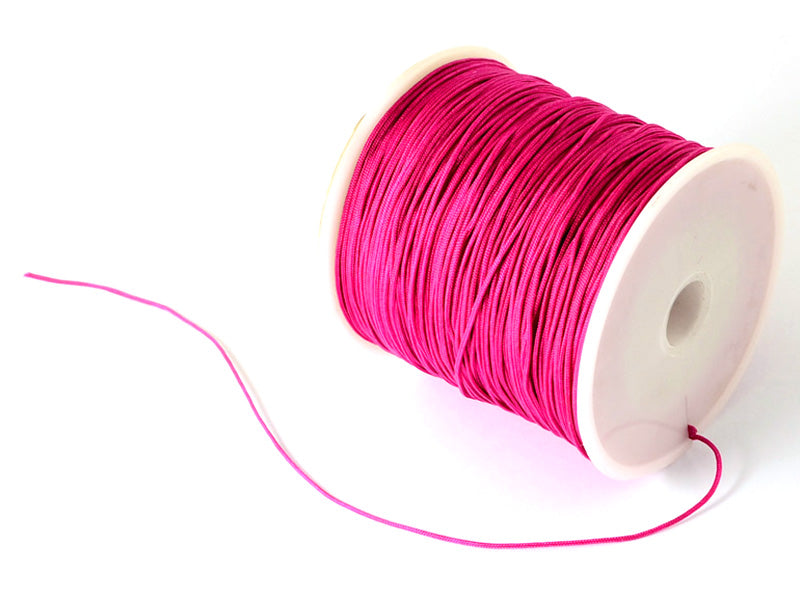 Achat 1 m de fil de jade / fil nylon tressé 0,5 mm - rose indien