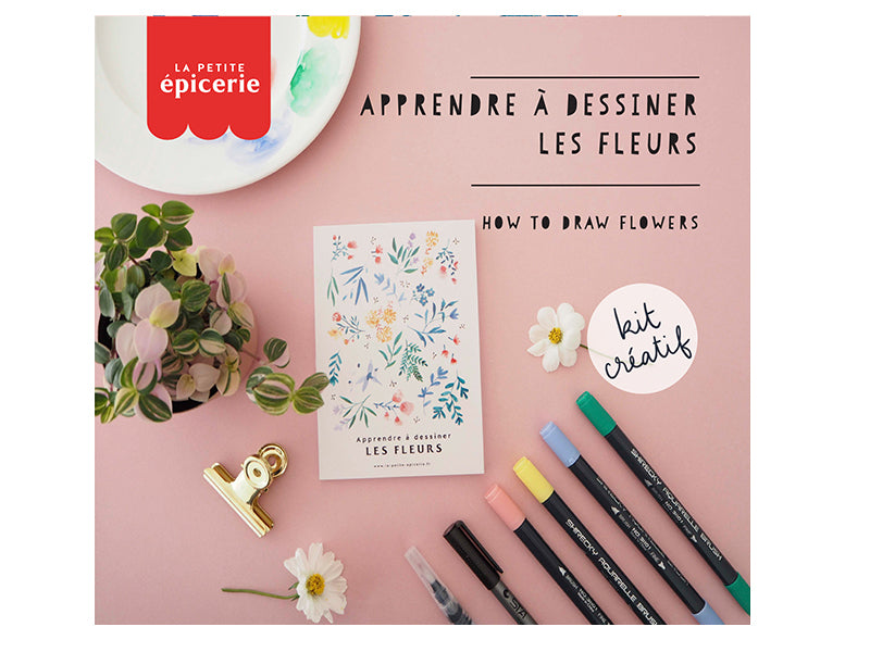 achat KIT MKMI - Apprendre à dessiner les fleurs