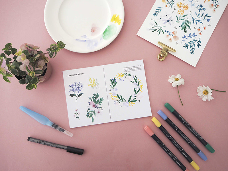 achat KIT MKMI - Apprendre à dessiner les fleurs