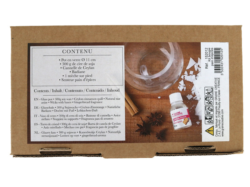 achat Coffret Ma bougie pain d'épices - DIY
