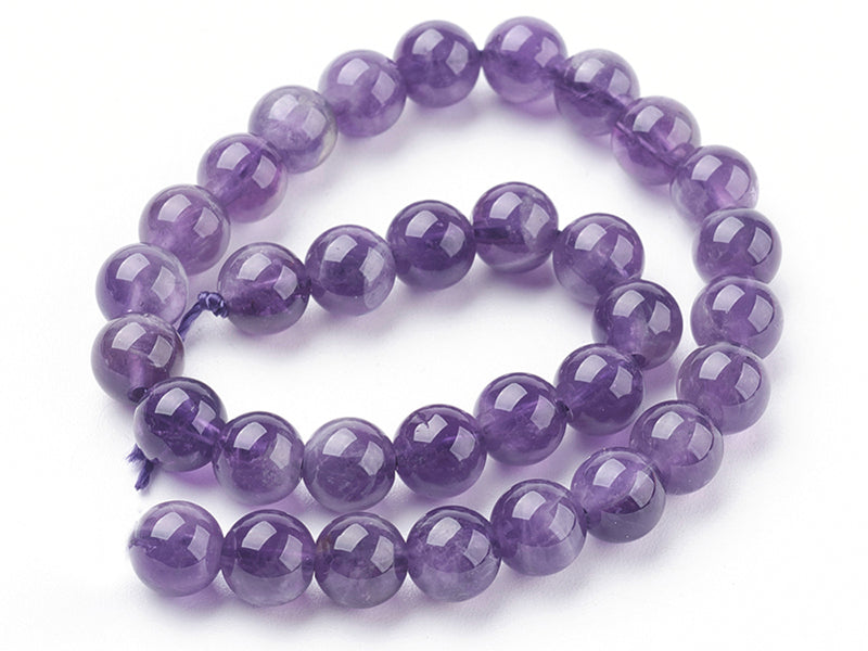 Achat Lot de 15 perles naturelles 6 mm - Améthyste