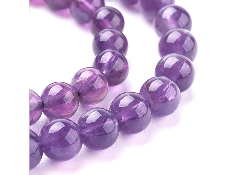 Achat Lot de 15 perles naturelles 6 mm - Améthyste