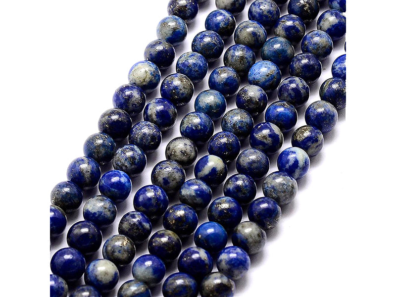 achat Lot de 15 perles naturelles rondes 6 mm - Lapis-lazuli