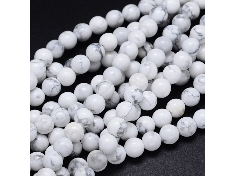 Achat Lot de 15 perles naturelles rondes 6 mm - Howlite