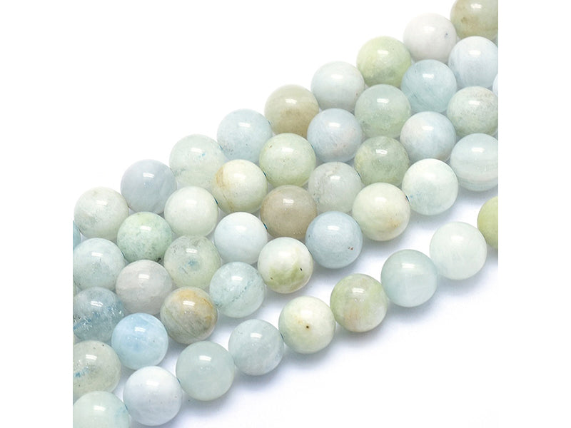achat Lot de 15 perles naturelles 6 mm - Aigue-marine